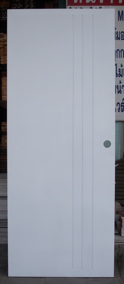 ประตูไฟเบอร์กลาสสีขาว FDS006 ขนาด80x200ซม. ผลิตได้ตามขนาดที่ลูกค้าต้องการ